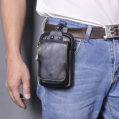 Stylish Genuine Leather Belt Bag for Men
