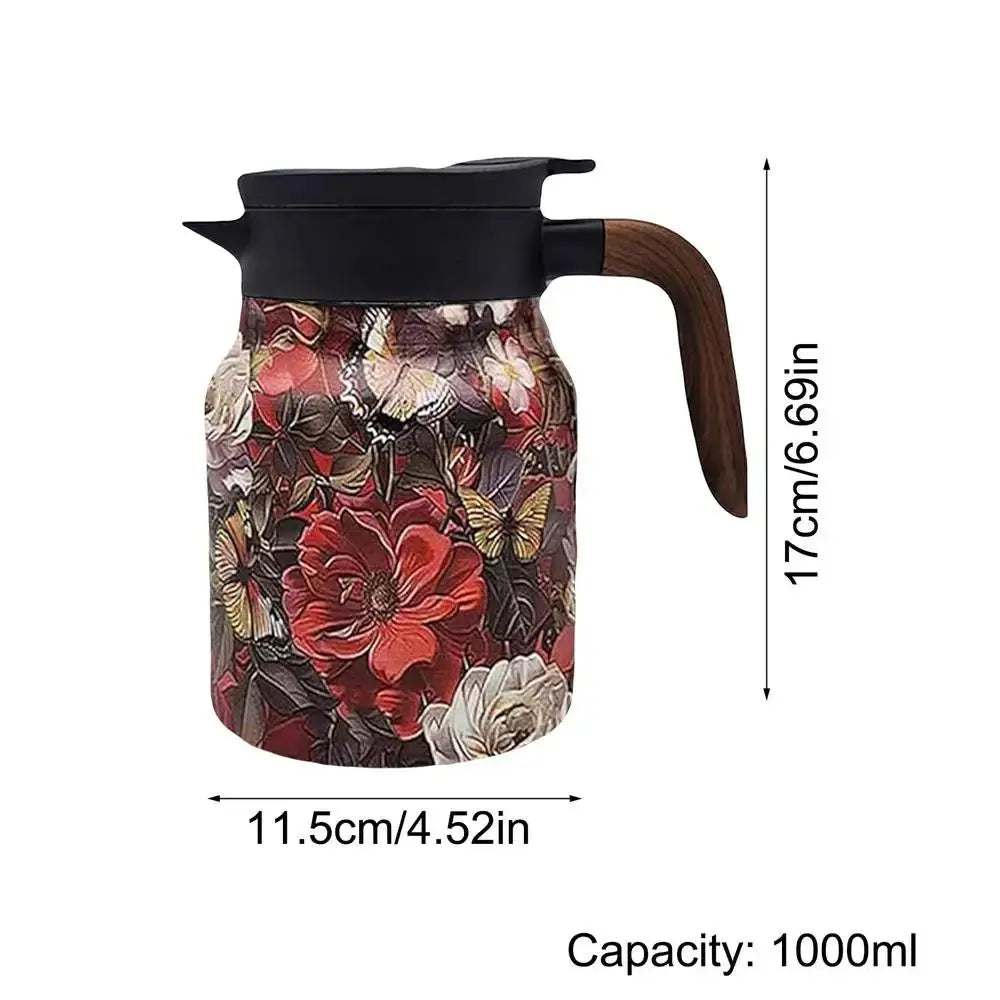 Classic Floral Tea Infuser Teapot 1000ml