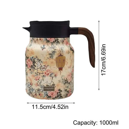 Classic Floral Tea Infuser Teapot 1000ml