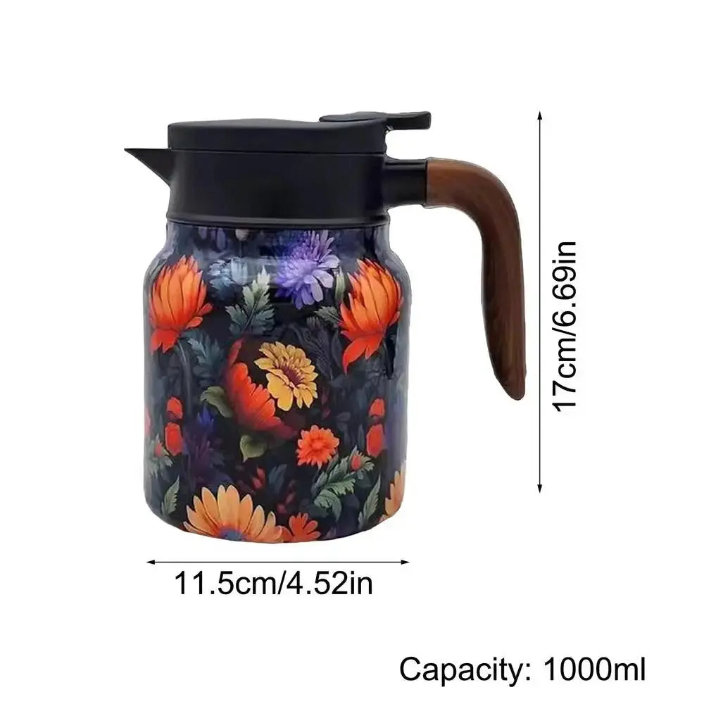 Classic Floral Tea Infuser Teapot 1000ml