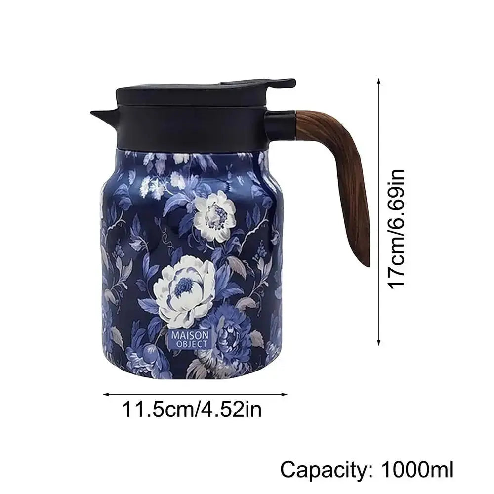 Classic Floral Tea Infuser Teapot 1000ml