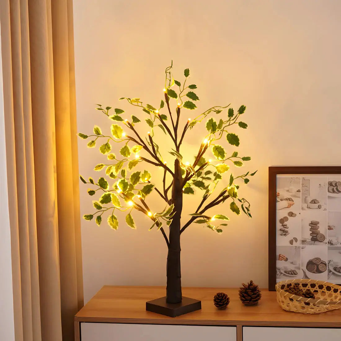 Stylish Tree Shaped Desk Lamp with Soft LED Light