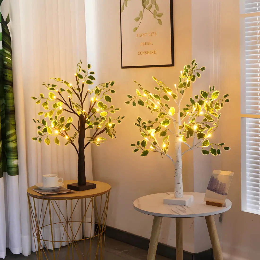 Stylish Tree Shaped Desk Lamp with Soft LED Light