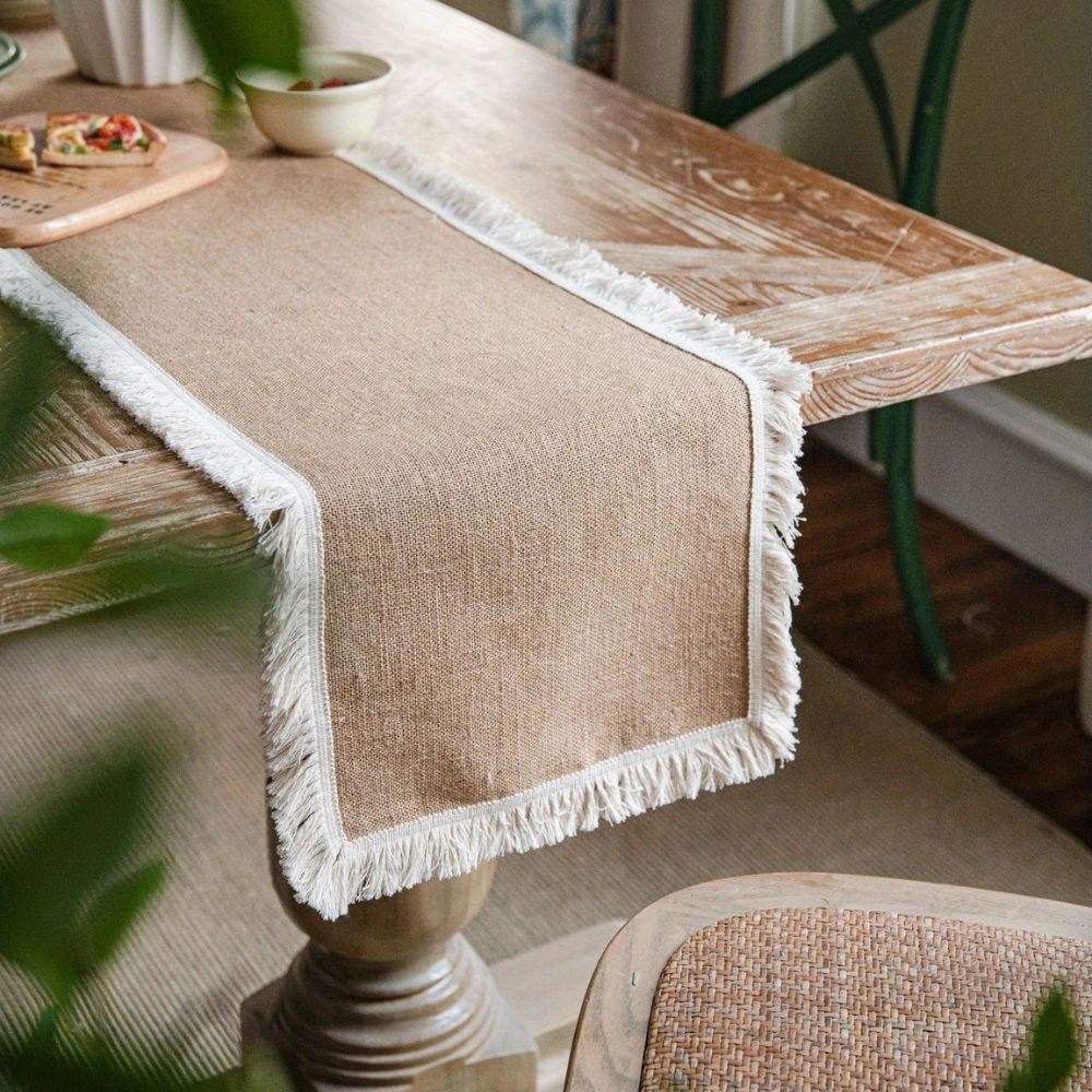 Rustic Natural Jute Table Runner