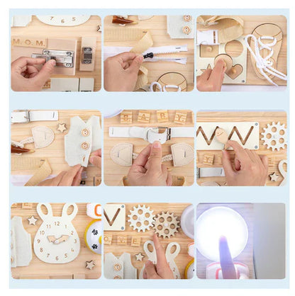 Natural Wooden Educational Play Board