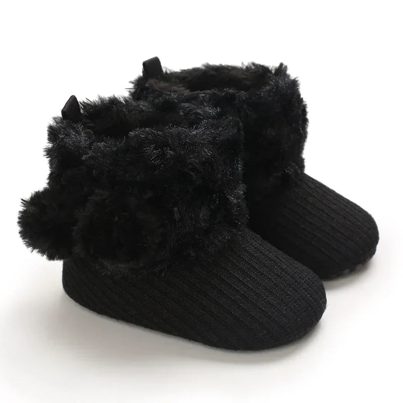 Cozy Baby Snow Boots - Soft Plush Non Slip Footwear