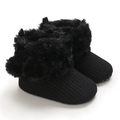 Cozy Baby Snow Boots - Soft Plush Non Slip Footwear