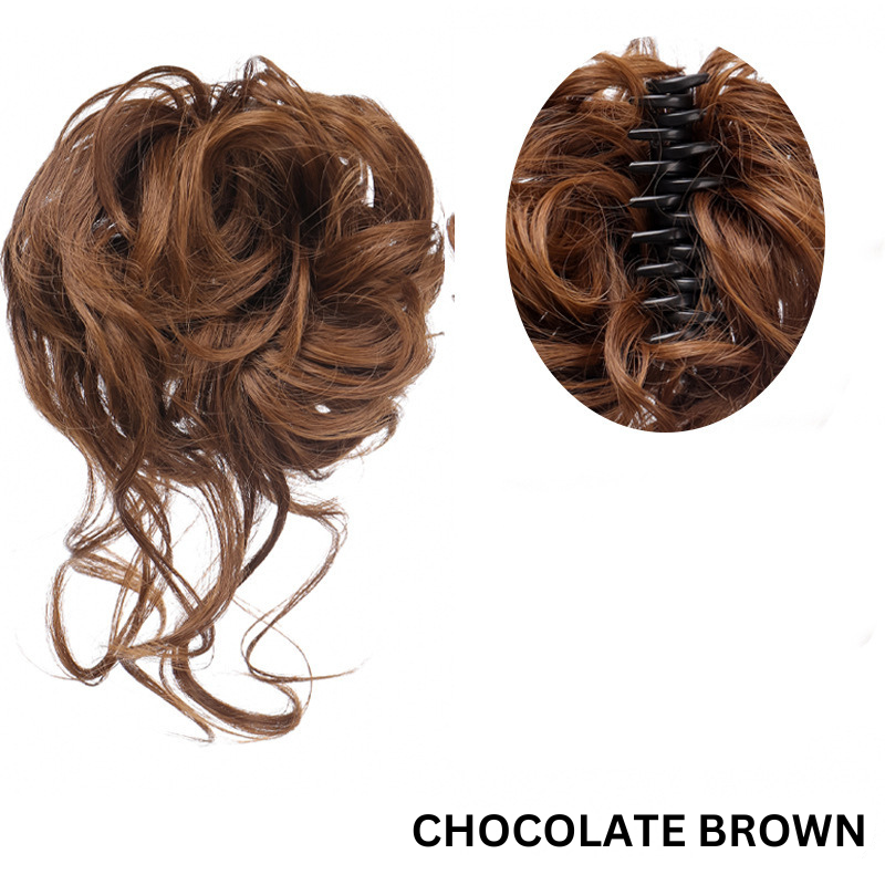 Easy Bun Hair Clip for Curly Hair Natural Look