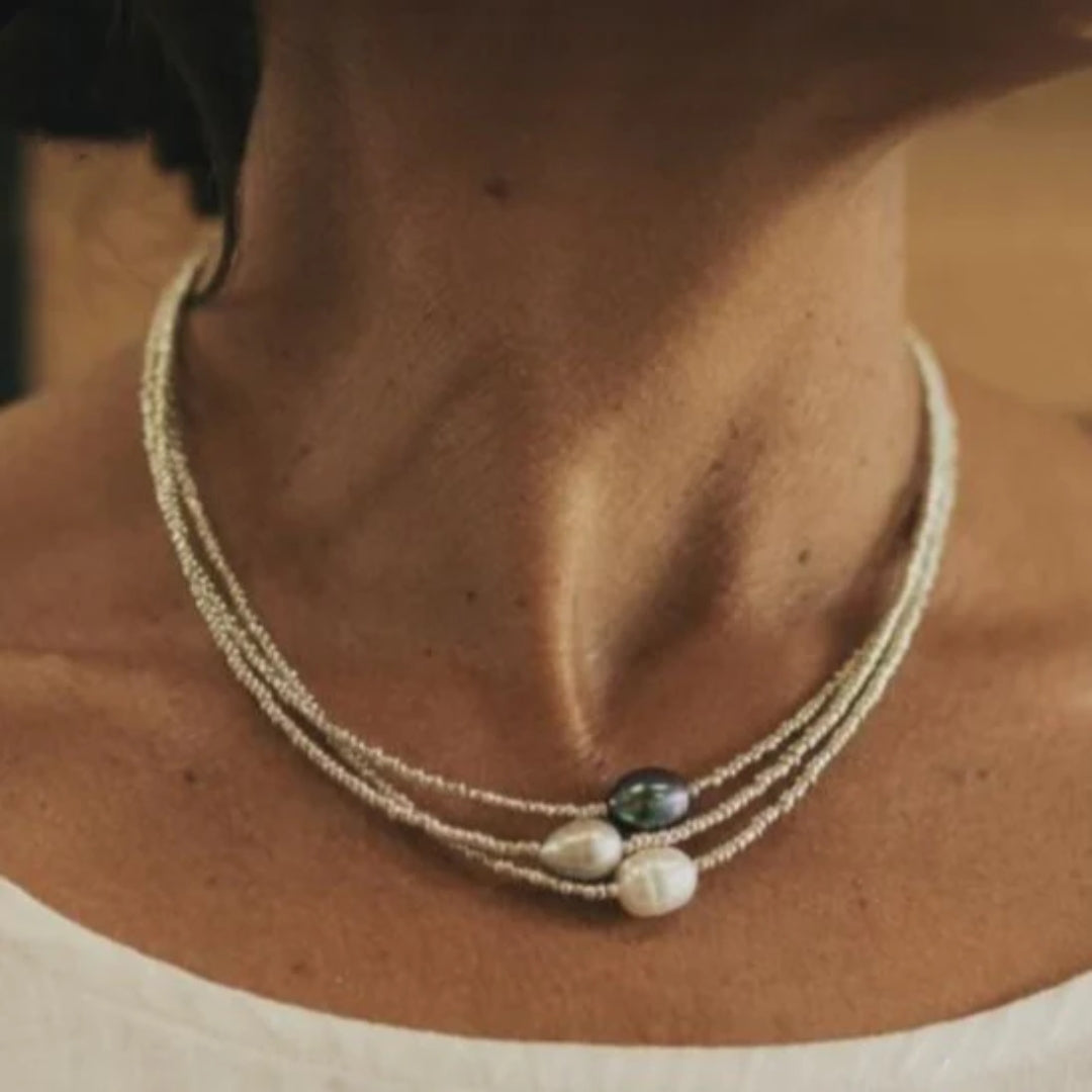 Classic Freshwater Pearl Chain Necklace - Befez