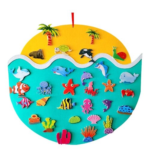 Interactive Kids Felt Learning Board