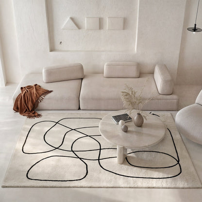 Stylish Woven - Premium Wool Area Rug with Pattern