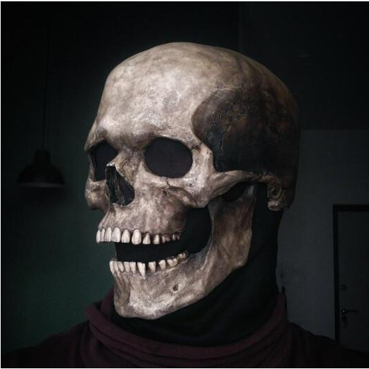 Spooky Skull Jaw Horror Design