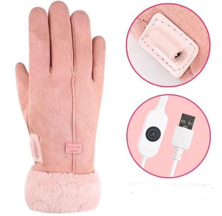 Warm Waterproof Touchscreen Winter Gloves with 3 Heat Settings
