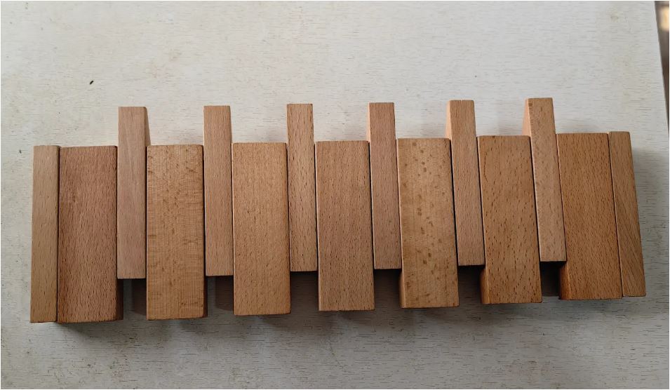 Space Saving Wooden Folding Wall Hook Rack