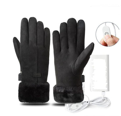 Warm Waterproof Touchscreen Winter Gloves with 3 Heat Settings