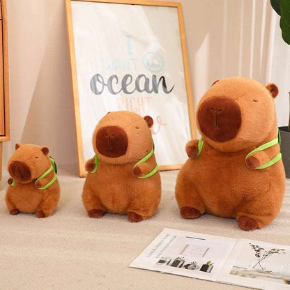 Adorable Capybara with Cute Turtle Backpack - Befez