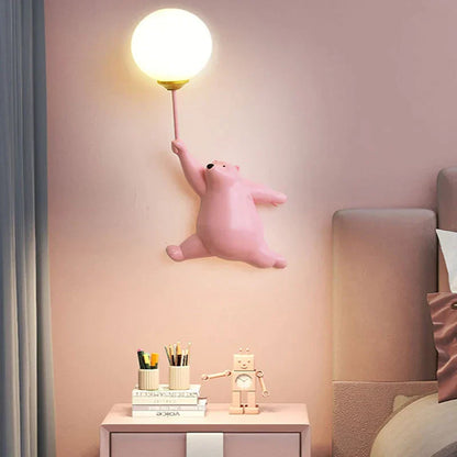 Fun Kids Wall Lamp with 3D Moon Nightlight