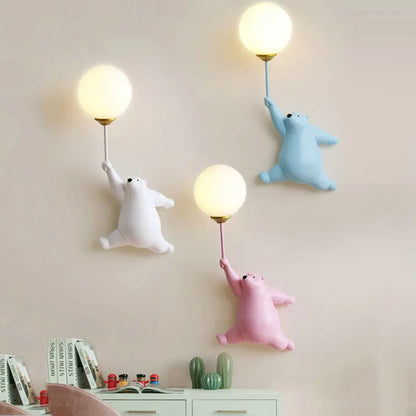 Fun Kids Wall Lamp with 3D Moon Nightlight