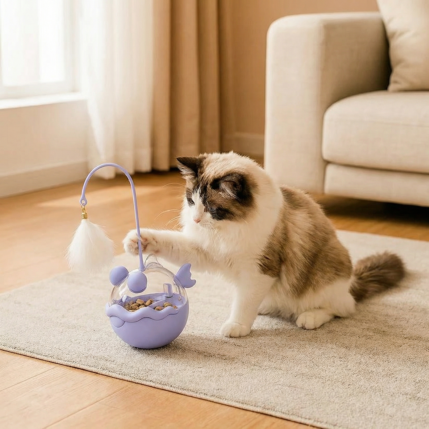 Fun Interactive Cat Toy Treat Feeder