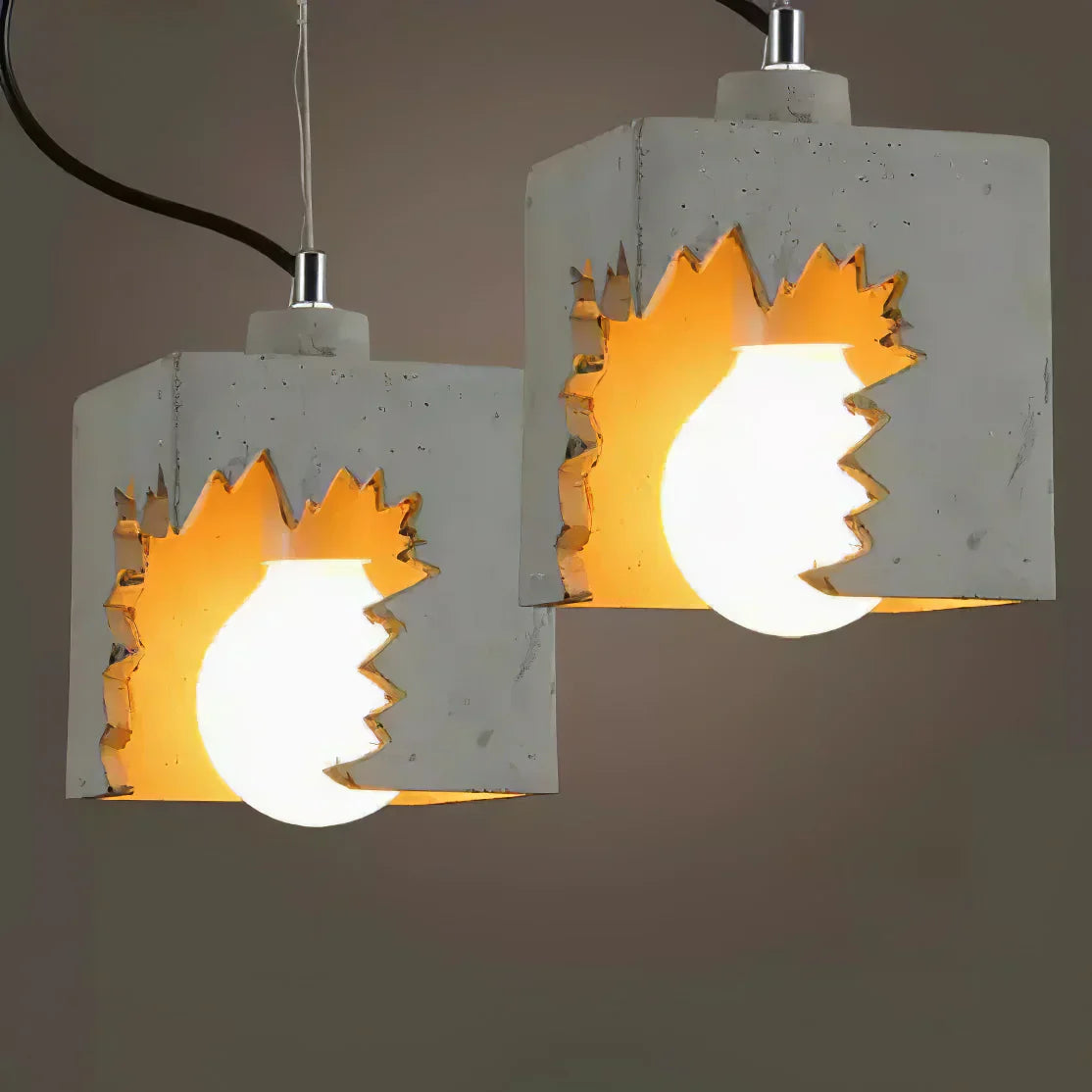 Modern Grey Cement Hanging Light - Befez