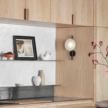 Round Glass Modern Wall Light