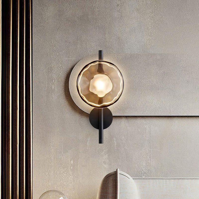 Round Glass Modern Wall Light