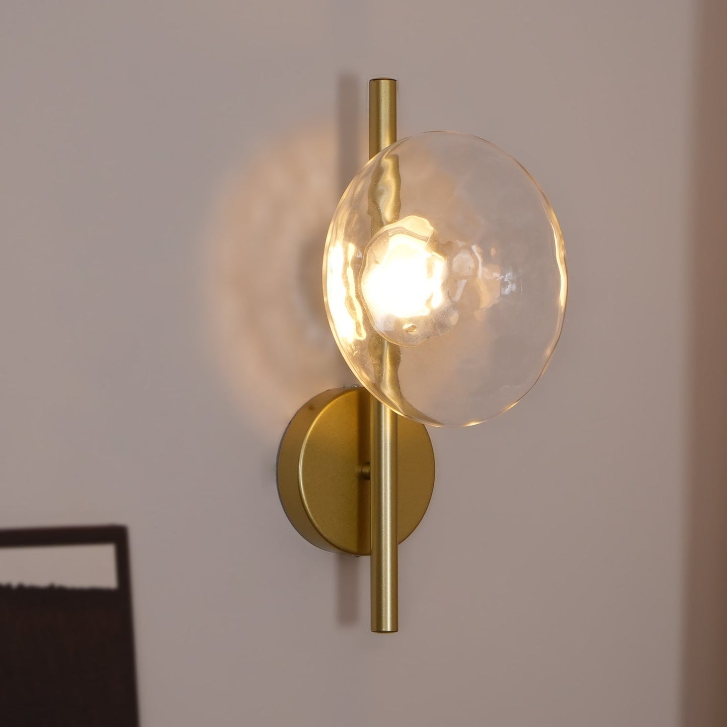 Round Glass Modern Wall Light
