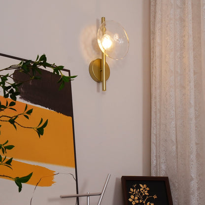 Round Glass Modern Wall Light