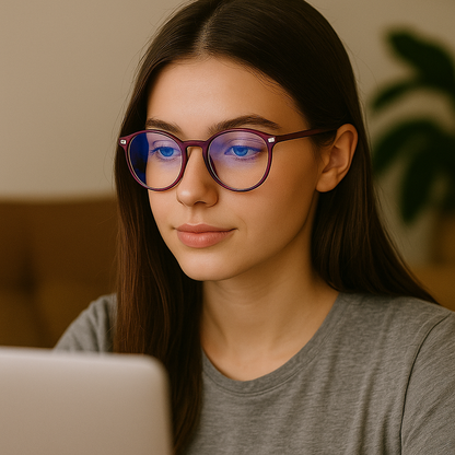 Blue Light Blocking Glasses - Anti Eye Strain Sleep Aid