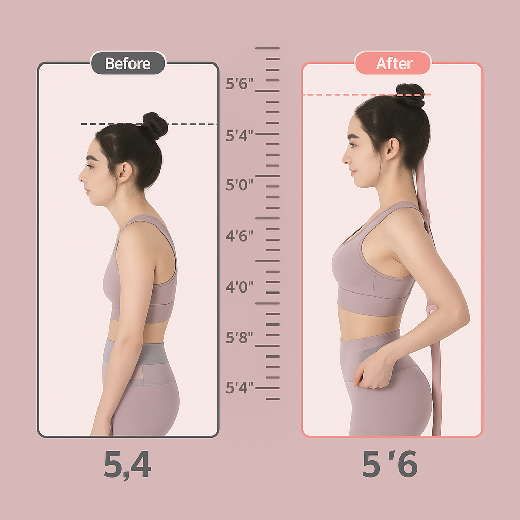 Flexible Yoga Strap for Back Support and Alignment