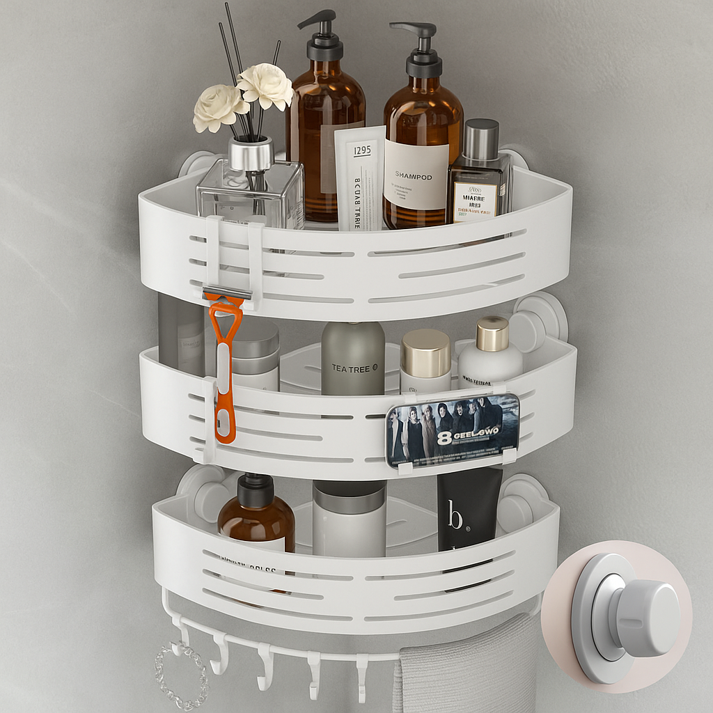 Space Saving Corner Shower Caddy