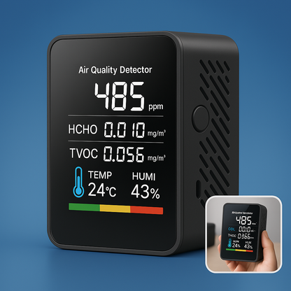 Accurate Home Air Quality Tester with Real-Time Alerts