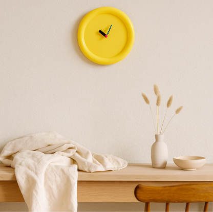 Vibrant Artistic Wall Clocks in Bold Geometric Style