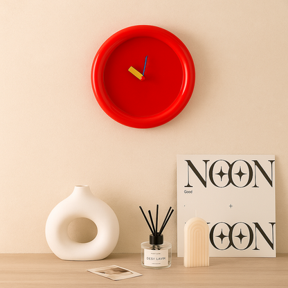 Vibrant Artistic Wall Clocks in Bold Geometric Style