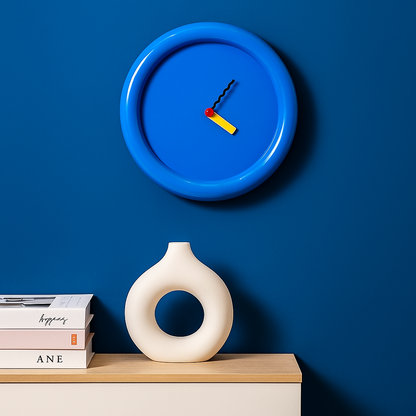Vibrant Artistic Wall Clocks in Bold Geometric Style