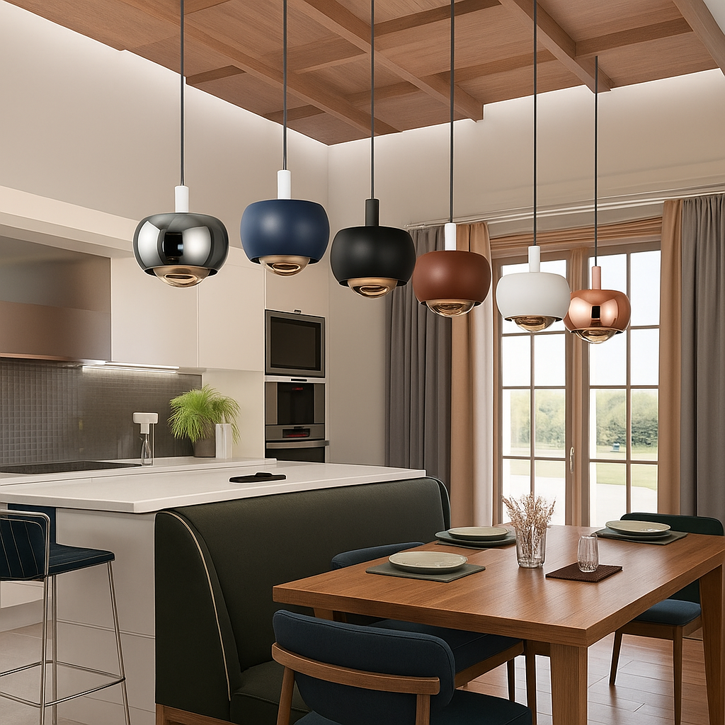 Simple Round LED Pendant Light Befez