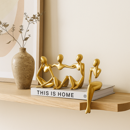 Decorative Metal Figure Statues in Creative Poses