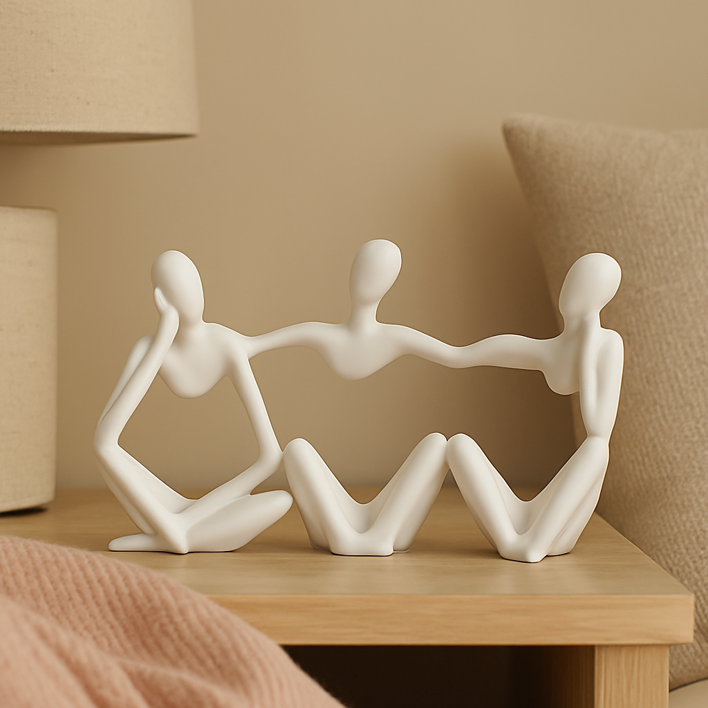 Decorative Metal Figure Statues in Creative Poses