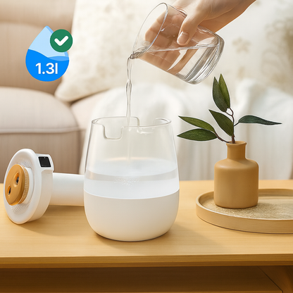 Silent Night Lamp - 1300ml Humidifier - Cool Mist Relief
