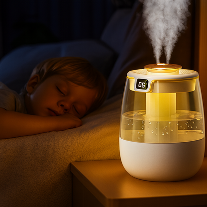 Silent Night Lamp - 1300ml Humidifier - Cool Mist Relief