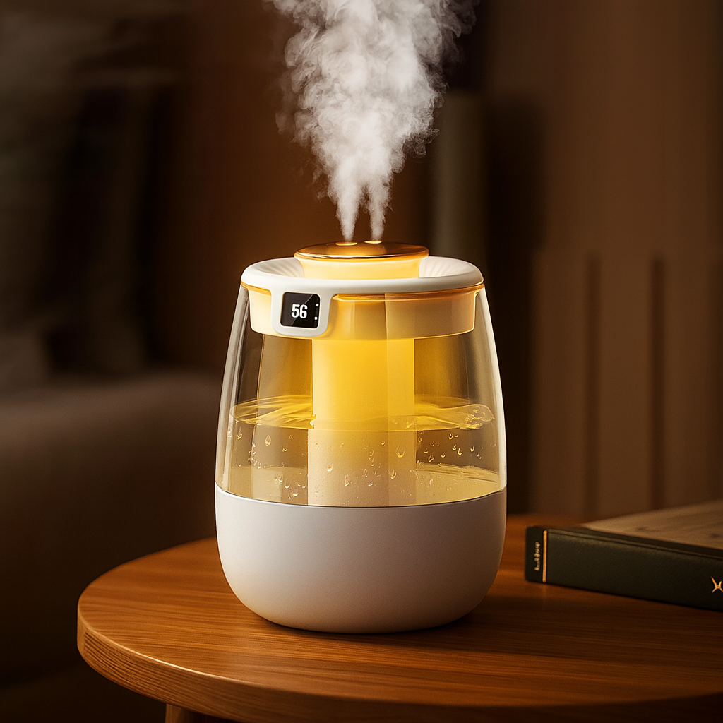 Silent Night Lamp - 1300ml Humidifier - Cool Mist Relief