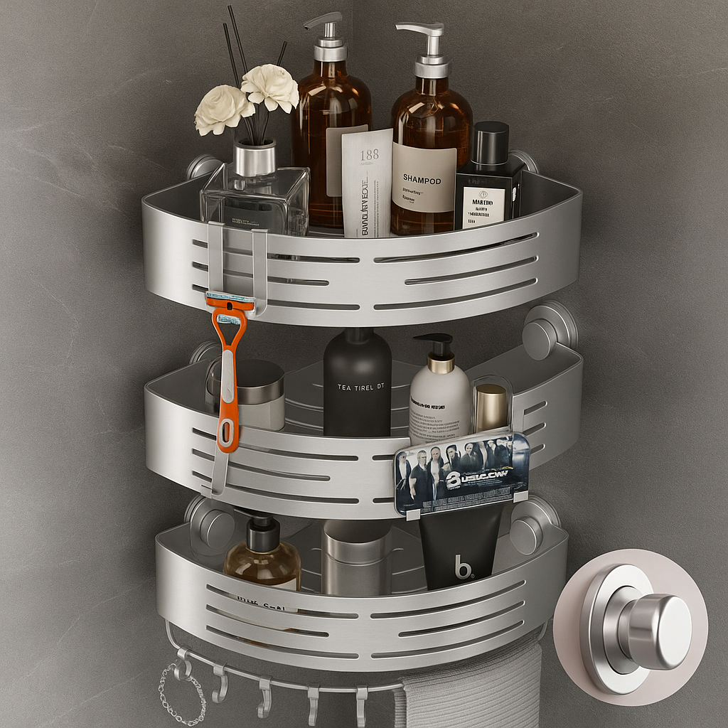 Space Saving Corner Shower Caddy