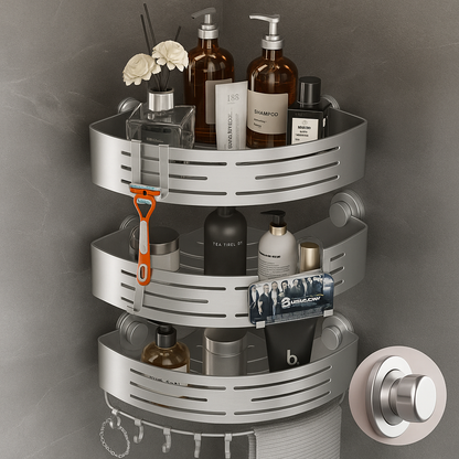 Space Saving Corner Shower Caddy