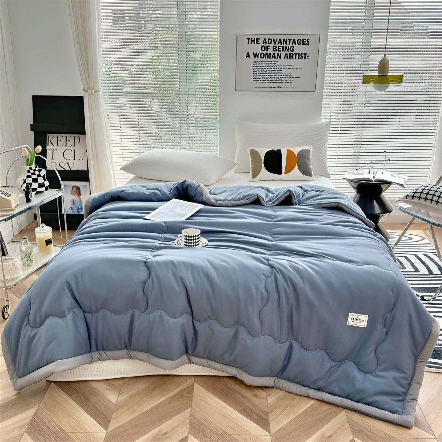 Soft Summer Duvet with Cooling Lightweight Fabric