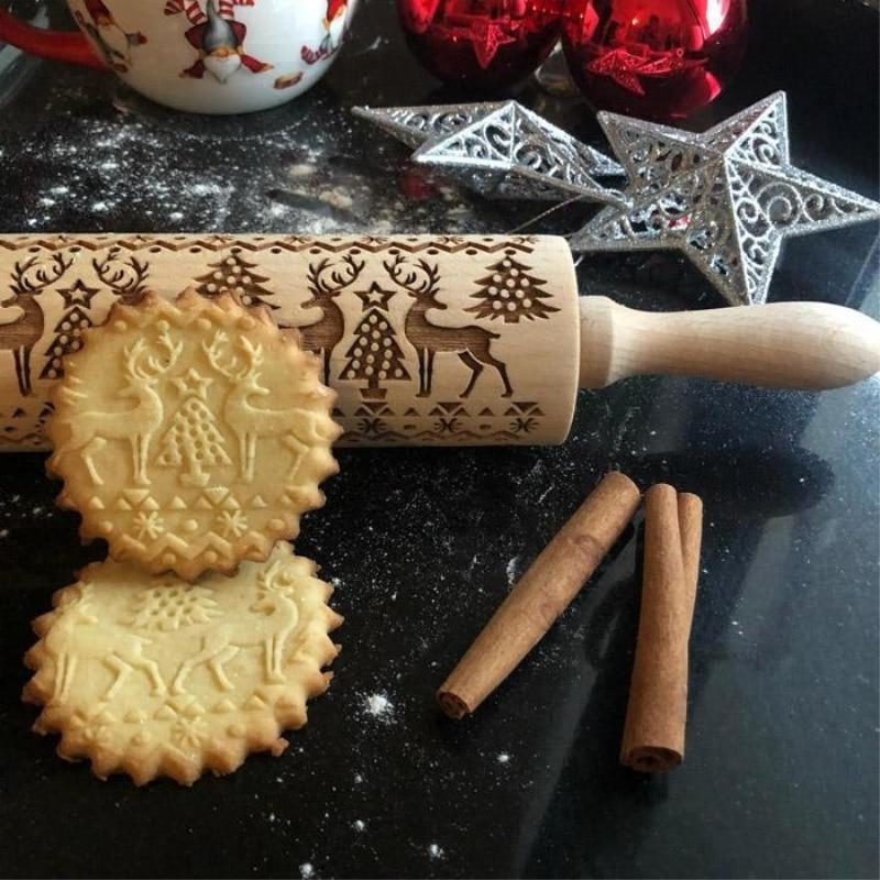 Best Christmas Tree Rolling Pin for Holiday Cookies