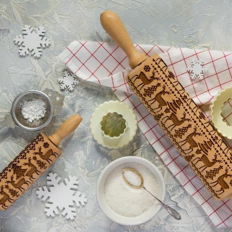 Best Christmas Tree Rolling Pin for Holiday Cookies