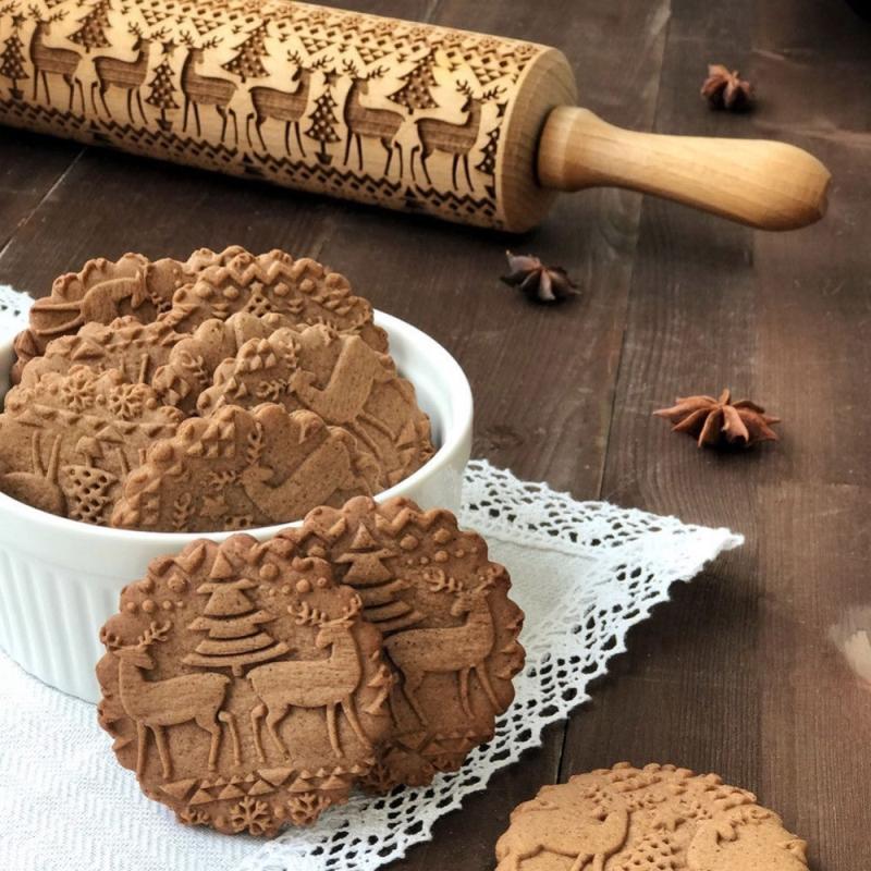 Best Christmas Tree Rolling Pin for Holiday Cookies