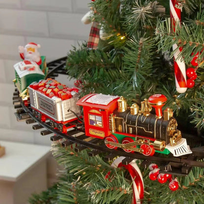 Fun Christmas Tree Train Set with Lights and Sound - Befez