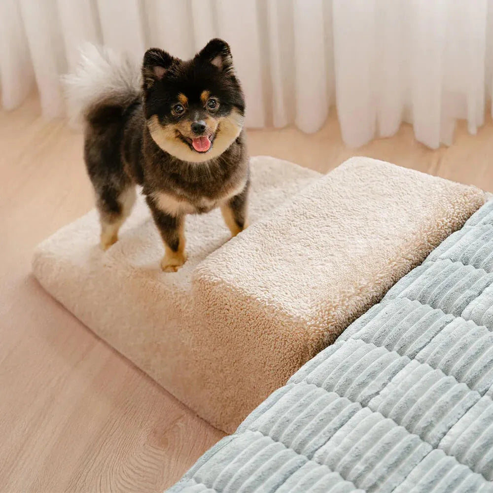 Comfortable Pet Steps for Small Dogs - Portable Bed Ramp