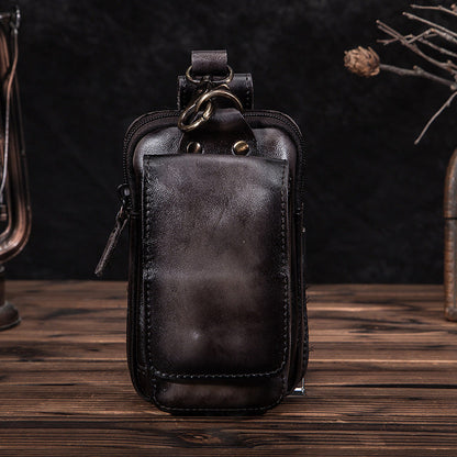 Stylish Genuine Leather Belt Bag for Men - Befez